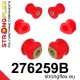 276259B: Front suspension bush kit Custom Red