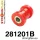 281201B: Front wishbone front bush 28,5mm Red