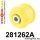 281262A: Front lower radius arm to chassis bush SPORT Yellow