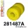 281487A: Radius arm to chassis bush SPORT Yellow