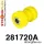 281720A: Front lower inner arm bush SPORT Black