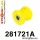 281721A: Front lower outer arm bush SPORT Black