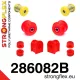 286082B: Front suspension bush kit 27mm 281400 281263 - 34mm Black