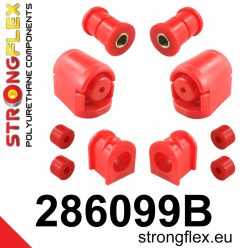   Strongflex Nissan 100NX (1990–1996) B13 Első Futómű Szett Poliuretán Szilent – 286099B_19mm