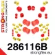 286116B: Full suspension bush kit 25mm 18mm 50mm 281263 - 34mm 4 pcs Red