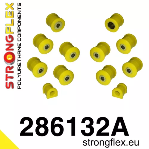 286132A: Rear suspension bush kit SPORT 17mm Yellow