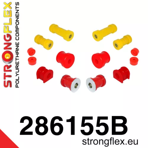 286155B: Front suspension bush kit 20mm 53mm Black