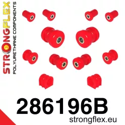 286196B: Front suspension bush kit 27mm Red