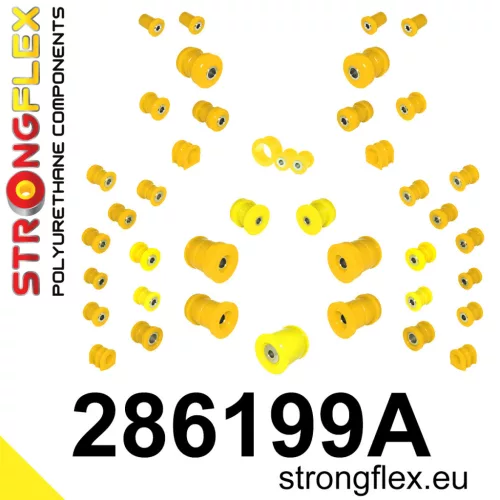 286199A: Full suspension bush kit SPORT 27mm Custom Yellow