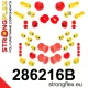 286216B: Full suspension bush kit R32 AWD 22mm 18mm 281401 281788 4 pcs Red