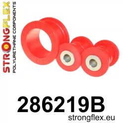 286219B: Steering rack mount bush kit Red