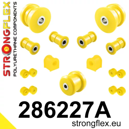 286227A: Rear suspension bush kit SPORT 24mm Black