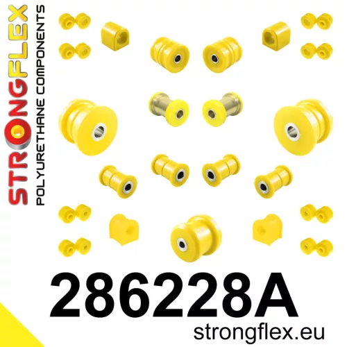 286228A: Full suspension bush kit SPORT Custom 25mm Yellow