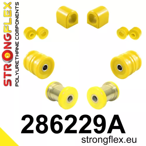 286229A: Front suspension bush kit SPORT 24mm 4 pcs Black