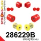 286229B: Front suspension bush kit 25mm 4 pcs Black