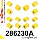 286230A: Rear suspension bush kit SPORT 14mm Yellow