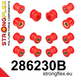 286230B: Rear suspension bush kit 14mm Red