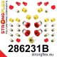 286231B: Full suspension bush kit 27mm 24mm - Red