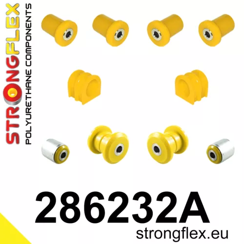 286232A: Front suspension bush kit SPORT Custom - Yellow