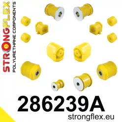   286239A: Front suspension and ream beam bush kit SPORT 21mm Black