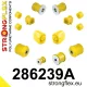286239A: Front suspension and ream beam bush kit SPORT 21mm Black
