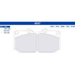 CL Brakes (Carbone Lorraine) Fékbetét szett - 4047RC5+