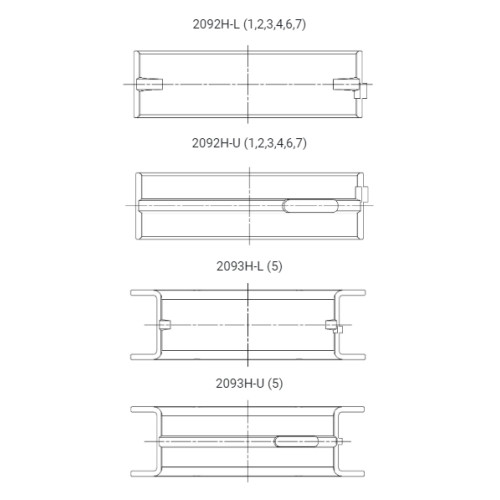 ACL Main Bearing Shell Ford 4.0L Barra (incl. turbo)