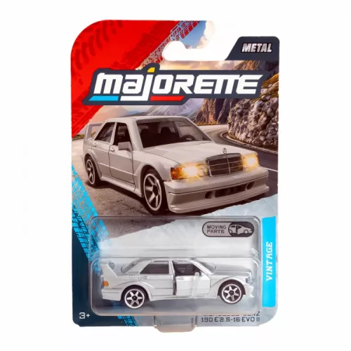Majorette Vintage Premium Cars Mercedes-Benz 190 E 2.5-16 Evolution II autómodell - ezüst