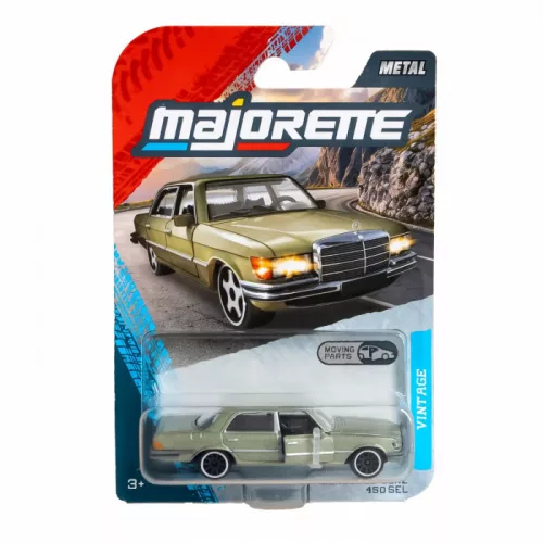 Majorette Vintage Premium Cars Mercedes-Benz 450 SEL 6.9 autómodell - ezüstzöld