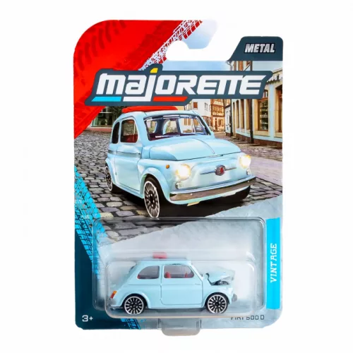 Majorette Vintage Premium Cars Fiat 500 D autómodell - világoskék