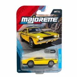 Majorette Vintage Premium Cars Dodge Charger R/T autómodell - sárga