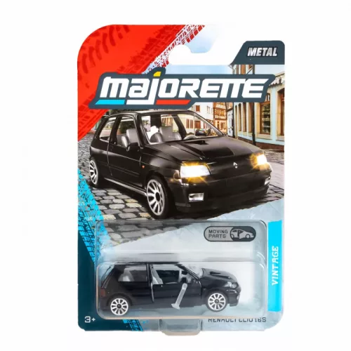 Majorette Vintage Premium Cars Renault Clio 16S autómodell - fekete