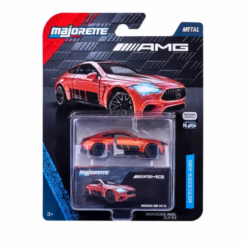 Majorette Mercedes-AMG Deluxe Cars Mercedes-AMG CLE 53 autómodell - narancssárga