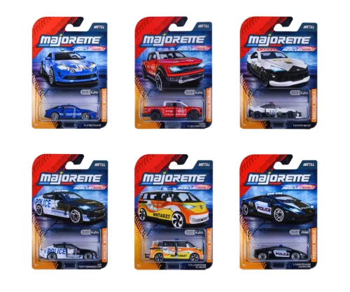 Majorette Rescue World Premium Cars 1:64 mentő- és rendőrautók