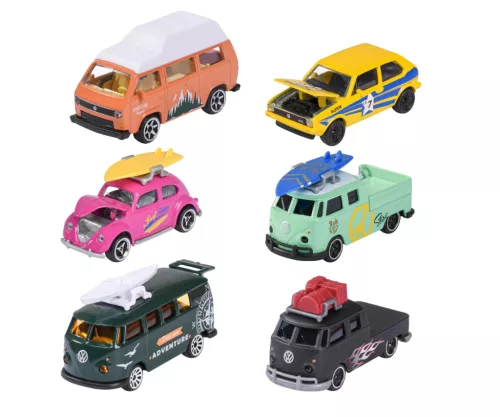 Majorette Volkswagen Cars 1:64 fém kisautó (6-féle)