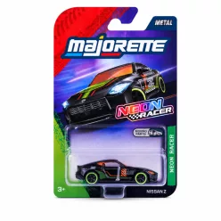  Majorette Neon Racer Cars Nissan Z autómodell - fekete/zöld