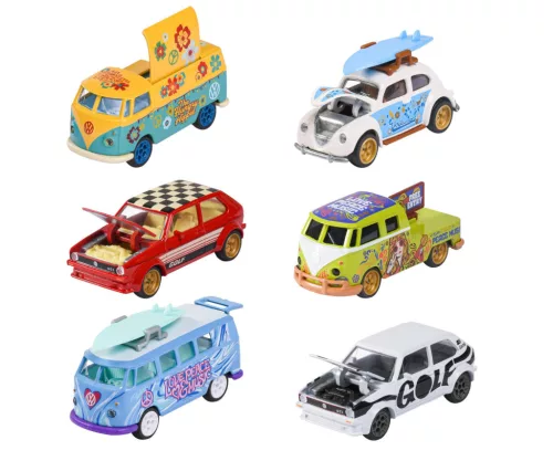 Majorette Volkswagen Deluxe Cars 1:64 kisautó (6-féle)
