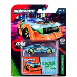   Majorette JDM Legends Deluxe Cars Nissan Z autómodell - világoskék/narancs