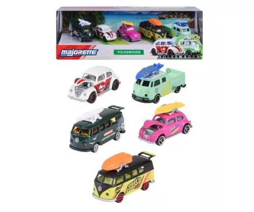 Majorette Volkswagen 5 darabos kisautó ajándékszett