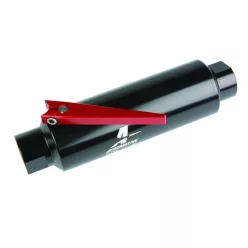   Aeromotive In-Line AN10 Filter w/ Shutoff Valve 100 Micron SS Element