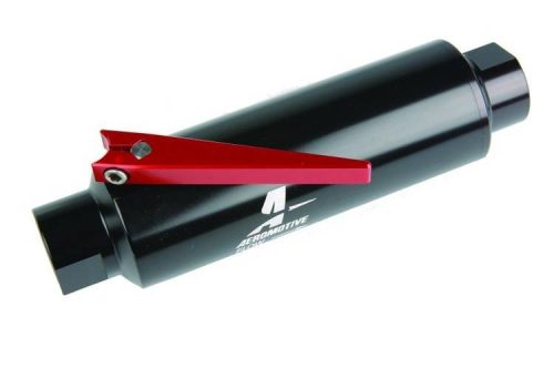 Aeromotive In-Line AN10 Filter w/ Shutoff Valve 100 Micron SS Element