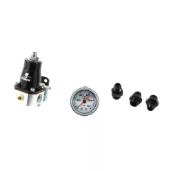   Aeromotive Fuel pressure regulator EFi 1000HP AN6 Silver + Wskaźnik