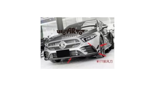 Splitter Mercedes-Benz A V177 W177 Front Bumper Gloss Black