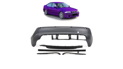 Bumper BMW 3 E46 Rear with Diffuser