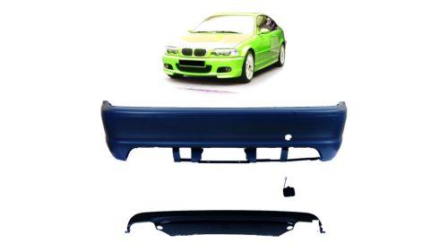 Bumper BMW 3 E46 Rear with Diffuser