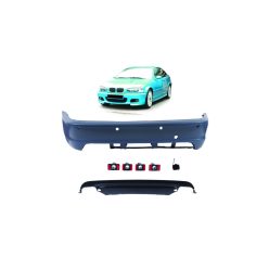Bumper BMW 3 E46 Rear with Diffuser