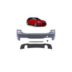 Bumper BMW 3 E91 Facelift Rear with Diffuser