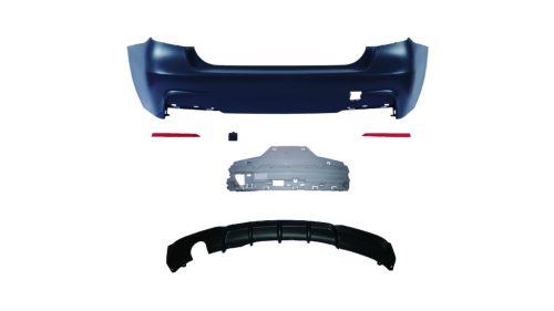 Bumper BMW 3 F30 Rear with Diffuser