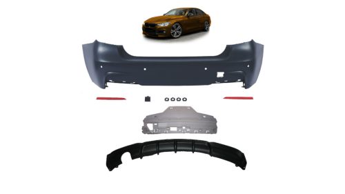 Bumper BMW 3 F30 Rear with Diffuser