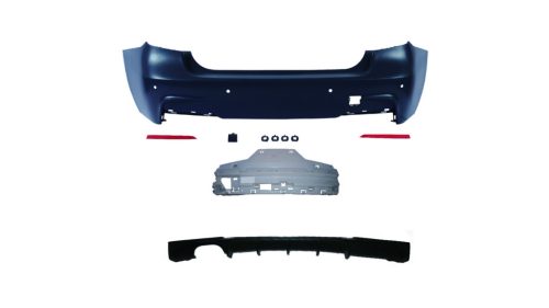 Bumper BMW 3 F30 Rear with Diffuser